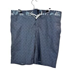 Goodfellow & Co Blue Geometric Swim Shorts